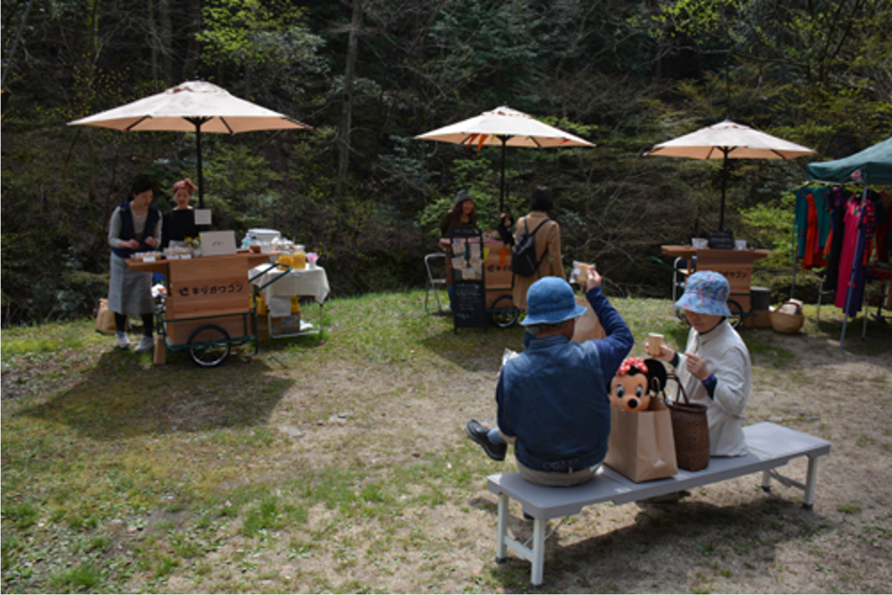 ▲マルシェでデビューしたキヅガワゴンは、その後さまざまなイベントで活躍。市民は自由にキヅガワゴンを利用できる